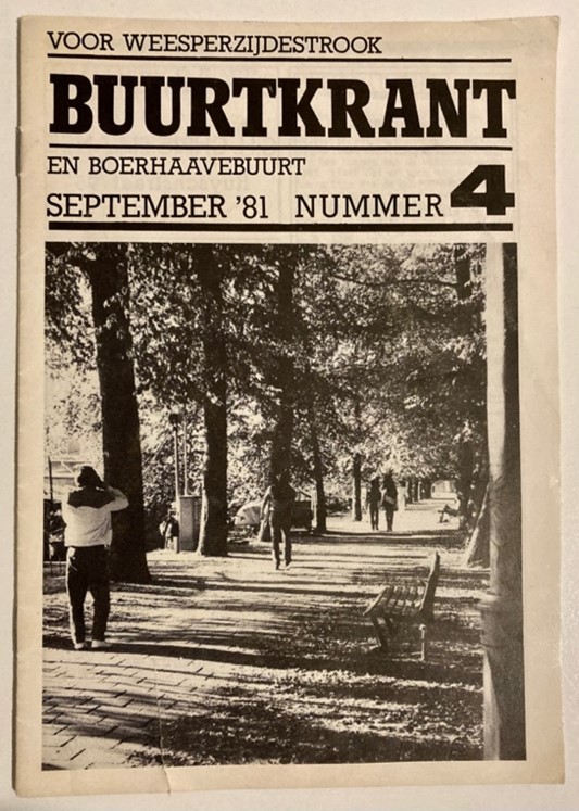 Buurtkrant nr 4 september 1981