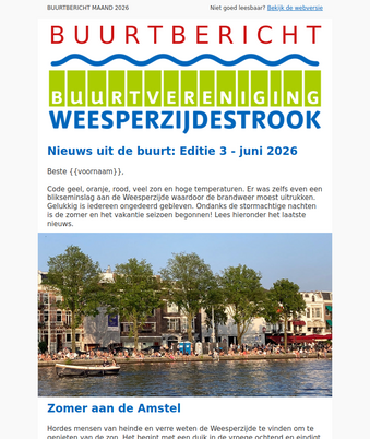 Buurtbericht 30 juni 2026