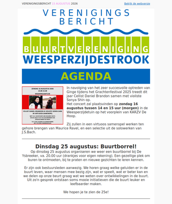 Buurtbericht 15 augustus